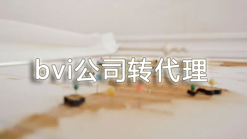 bvi公司轉(zhuǎn)代理資料